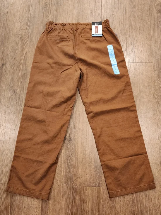 GAP Women’s Wide-Leg Easy Twill Pants in Cognac - Large - Picture 2 of 7